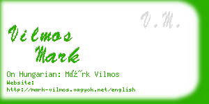 vilmos mark business card